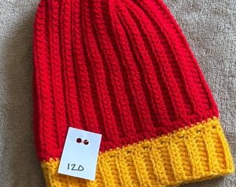 Winter Hat in Kansas City Chiefs colors #120