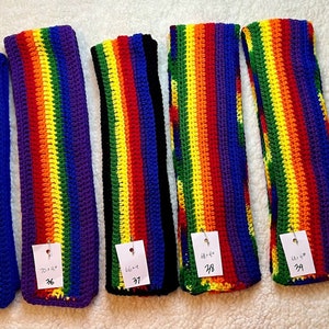 Winter Scarf in Rainbow / Pride Colors #38