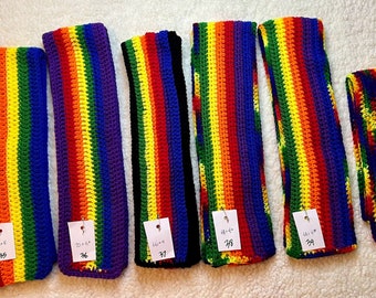 Winter Scarf in Rainbow / Pride Colors #39
