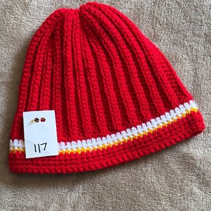 Winter Hat in Kansas City Chiefs colors #117