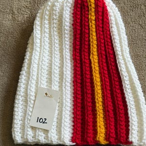 Winter Hat in Kansas City Chiefs colors #102