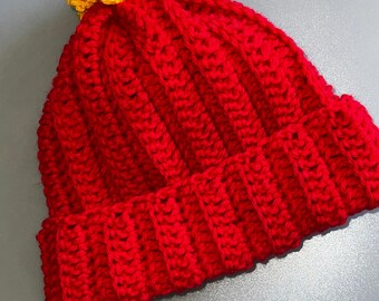 Winter Hat in Kansas City Chiefs colors #11102024