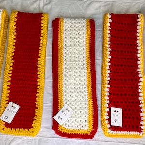 Winter Scarf in Kansas City Chiefs colors #25
