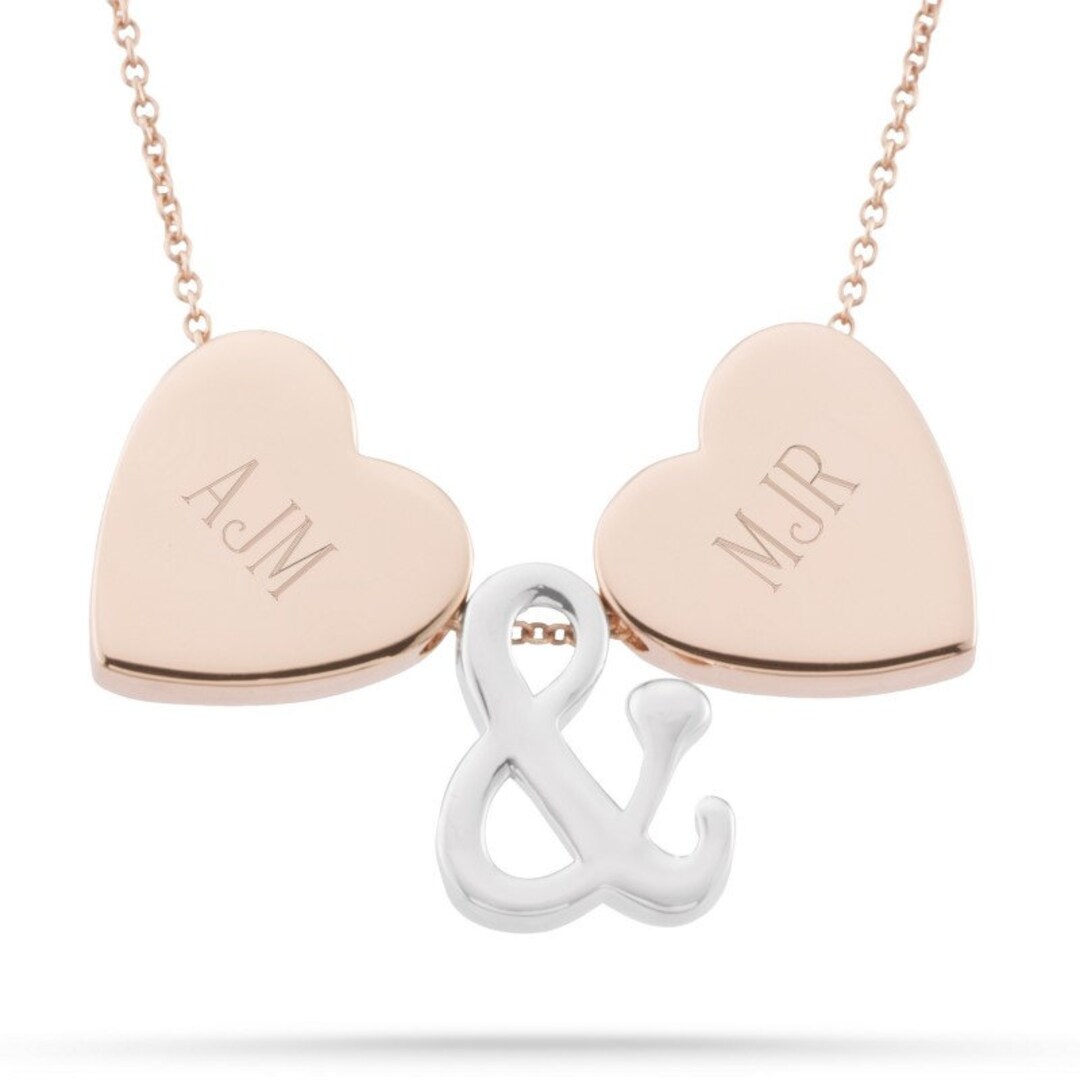 Things Remembered Sterling Silver Rose Gold and Heart Necklace Etsy