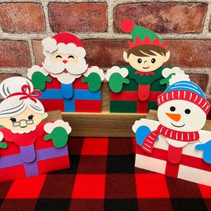 Christmas Gift Card Holders, Set of 4, Christmas Money, Christmas Money Holder, Holiday Christmas Gift Card Holder, Stocking Stuffer