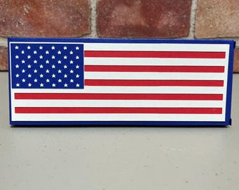 Patriotic Chocolate Bar Holder: USA Flag 4th of July Favor