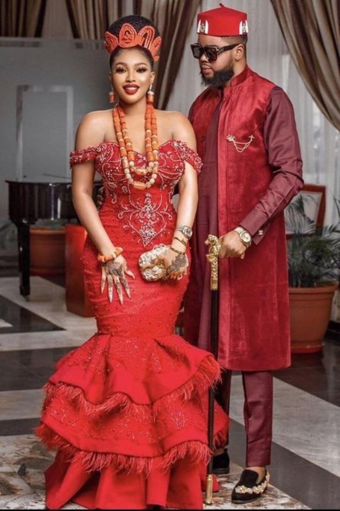 Complete African wedding dresses African traditional wedding | Etsy Complete African wedding dresses African traditional wedding | Etsy