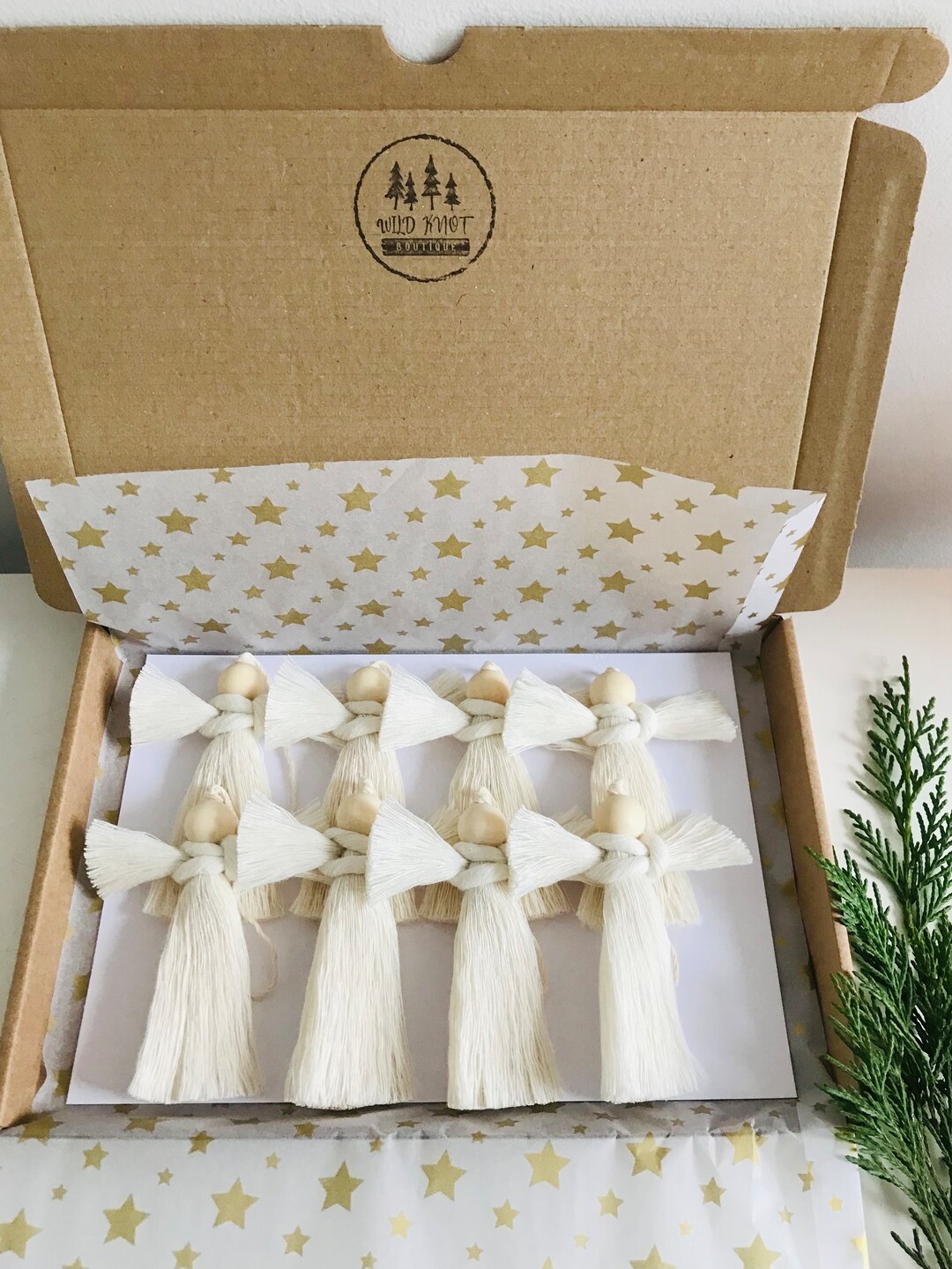 Macrame Mini Angels | Baptism Angel Gift | Christening Keepsakes ...