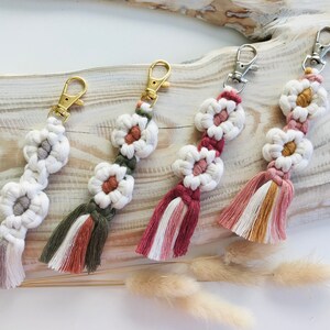 DIY Macrame Keychain PDF Pattern | Macrame Key Ring PDF Tutorial | Step ...