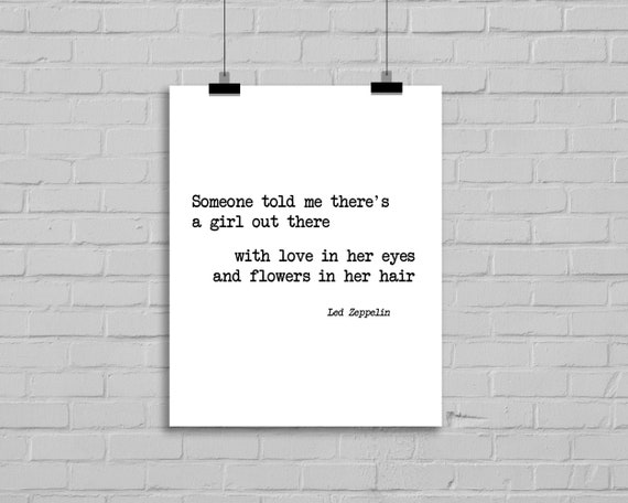 Going to California Lyrics Art Print, Led Zeppelin Lyrics, Led Zeppelin  Poster, Digital Download, Classic Rock Wall Art, Music Decor - Etsy