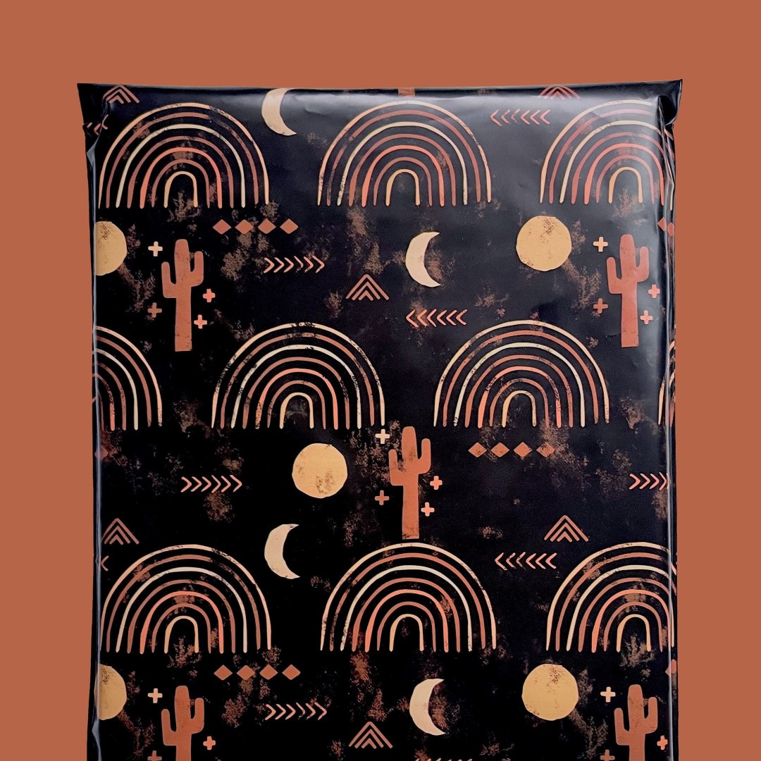 Poly Mailer 14.5x19 3.15 Mil Thick Western Mailers Boho Packaging