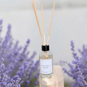 CHAMPS DE LAVANDE, aromathérapie, diffuseurs tubulaires non toxiques, rehausseur de parfum d'ambiance sans flamme, sans phtalate ni parabène