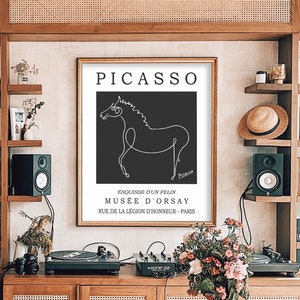 Picasso Horse Sketch Print: Vintage Museum Poster (Printable Download)