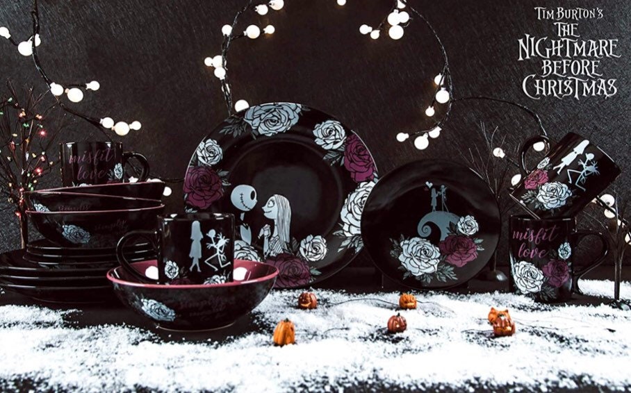 Nightmare before Christmas dinner set Etsy