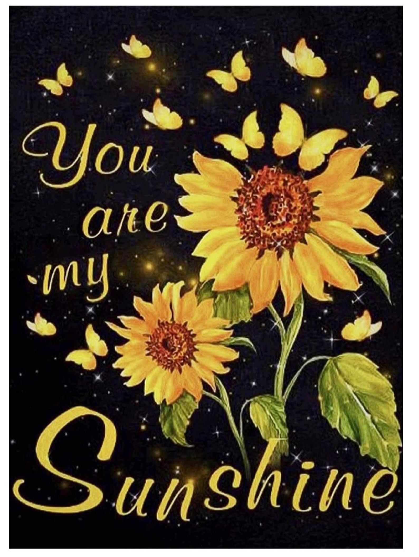 Sunflower diamond art paint | Etsy