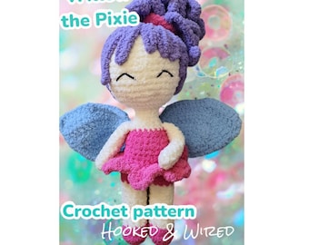 Willow Pixie Crochet Pattern, amigurumi fairy, crochet pattern fairy, fairy pixie, amigurumi pattern, pdf pattern, willow amigurumi, willow