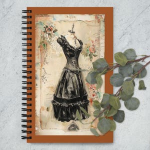 Timeless Little Black Dress (LBD) Notebook – Spiral Journal for Everyday Style