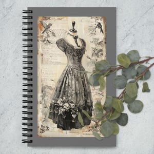 Classic Little Black Dress (LBD) Spiral Notebook – Vintage Fashion Journal