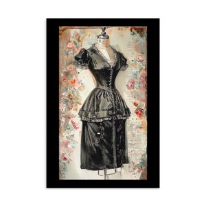 Collezione di cartoline vintage glamour - Tubino nero