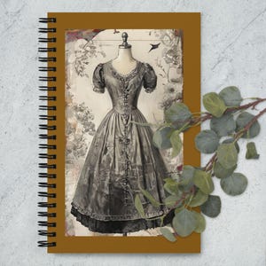 Vintage LBD (Little Black Dress) Fashion Spiral Notebook – Retro Journal for Women