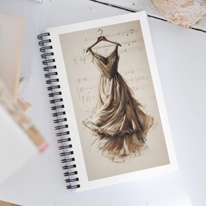 Classic Couture Little Black Dress (LBD) Spiral Notebook