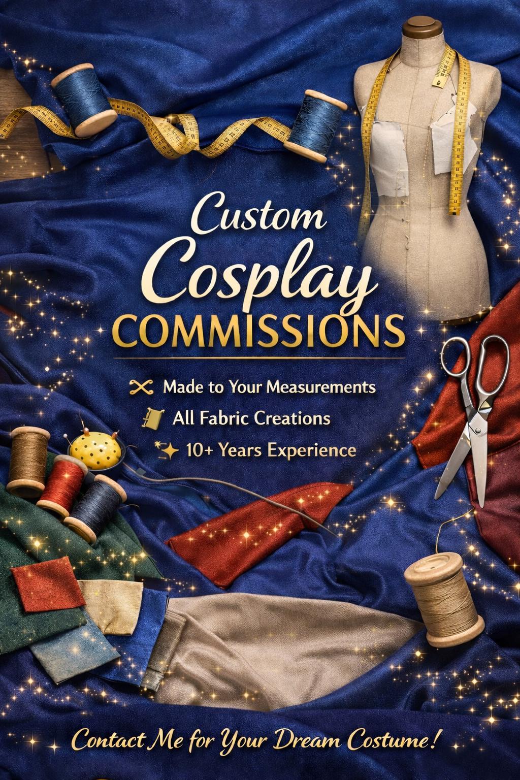 Custom Cosplay Commissions – Made to Measure, Fabric-based Only - Etsy