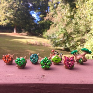 Polymer Clay Cupcake Character: Koroks from the Legend of Zelda