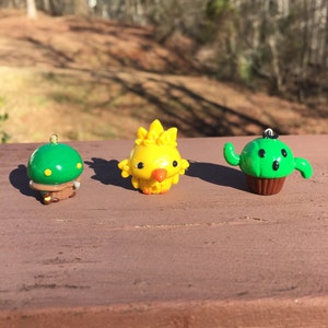 Polymer Clay Cupcakes: Cute Final Fantasy Charms