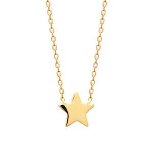 Gold Plated Necklace with Star Pendant
