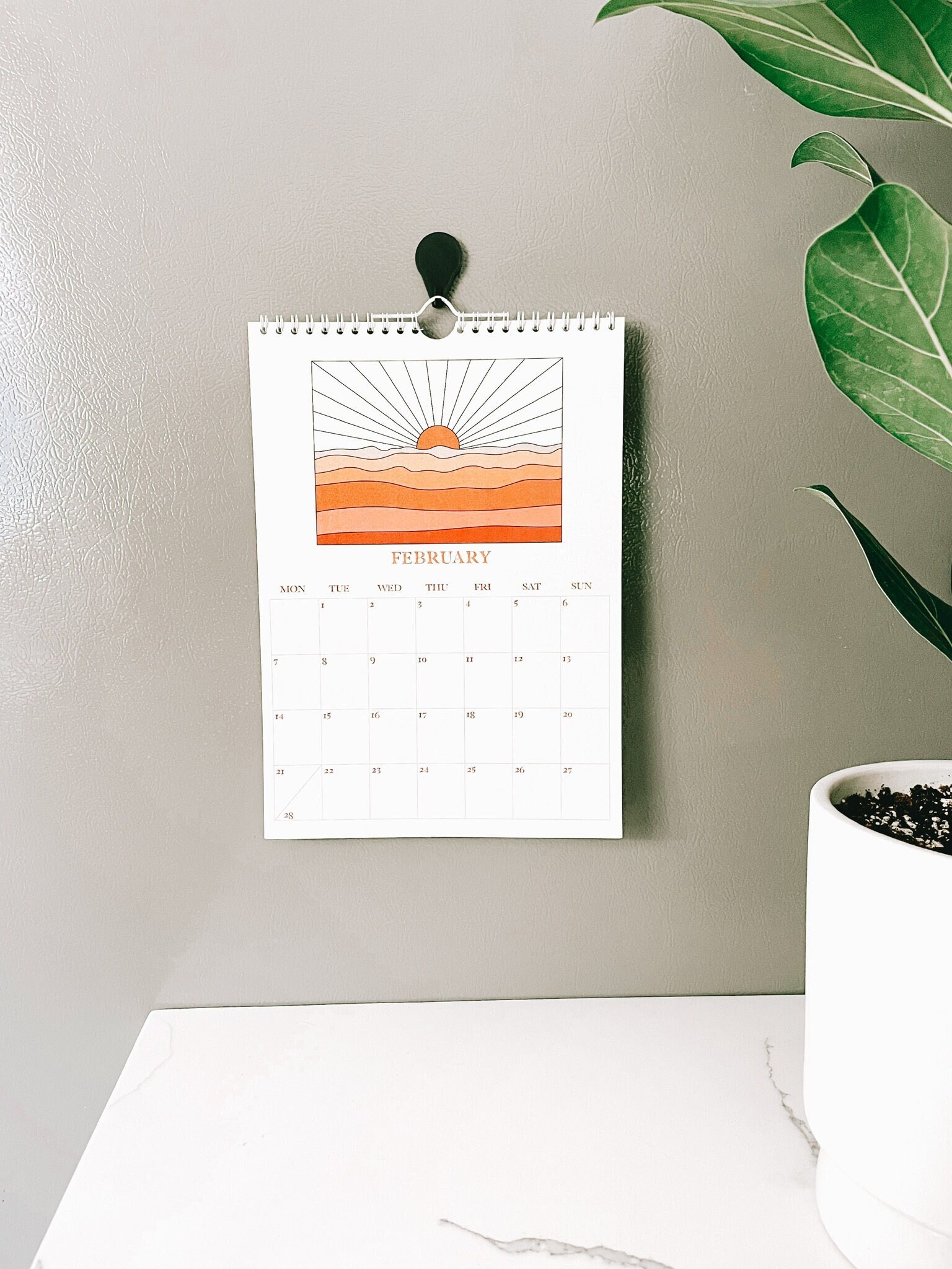 Weekly Refrigerator Calendar Etsy