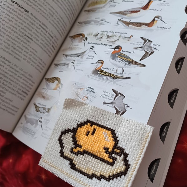 Lazy Egg Crosstitch Page Saver / Bookmark