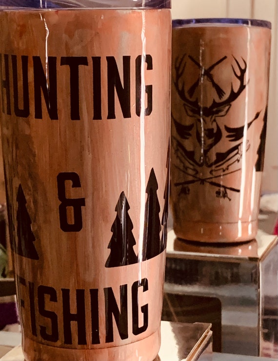 20 oz Hunting & Fishing tumbler Etsy