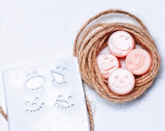 Christmas Face Clay Stamps