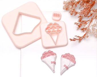 Flower Bouquet Clay Cutter Set (3 Piece Set) | Spring Cutters