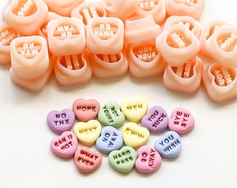 Anti-Conversation Hearts Studs