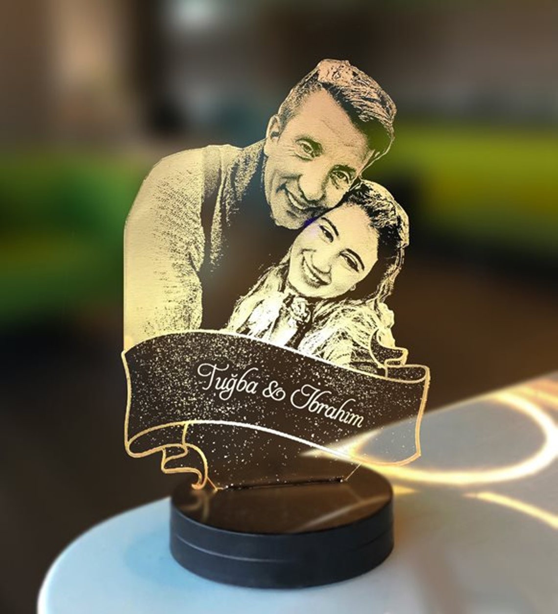 Custom 3D Night Lamp Night Light Gift for Lover Couple Etsy