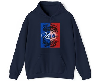 Sudadera con capucha unisex Heavy Blend™ UAW/FORD "Juntos ganamos la huelga"