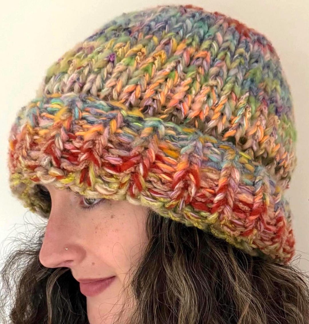 Beginner Beanie Knitting Pattern | Easy Knit Hat PDF | Simple Unisex ...