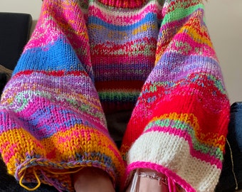 Scrap Yarn Sweater - Etsy
