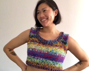 Tilly Vest- Easy knitting Pattern - pdf download