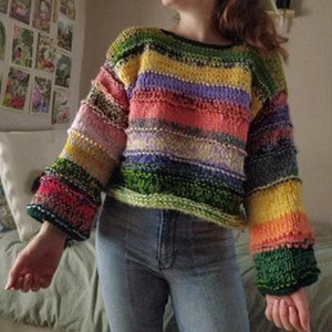 Easy KNITTING PATTERN Rebecca's Beginner Sweater Simple Knit Sweater PDF Download image 6