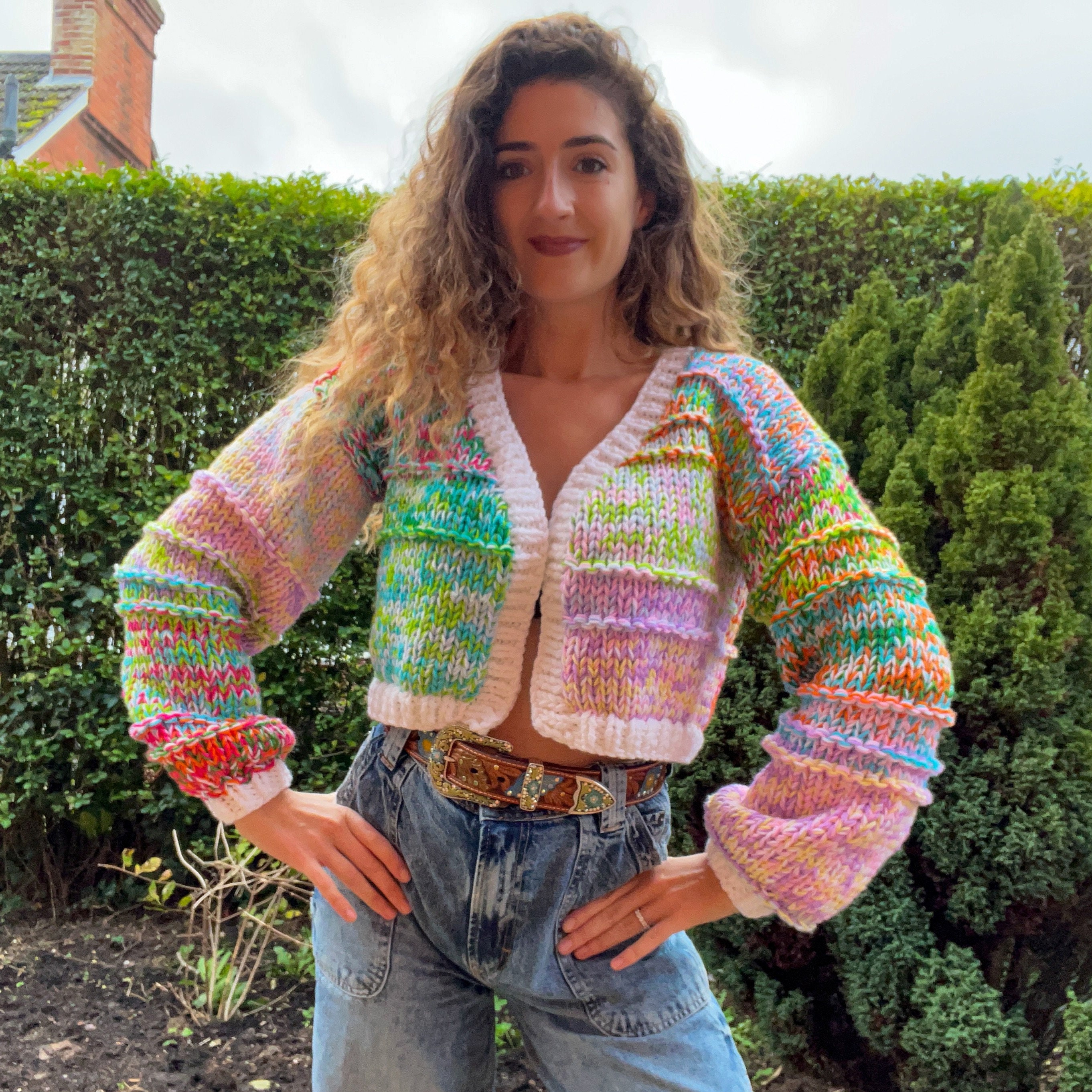 Hand Knit Bomber - Etsy