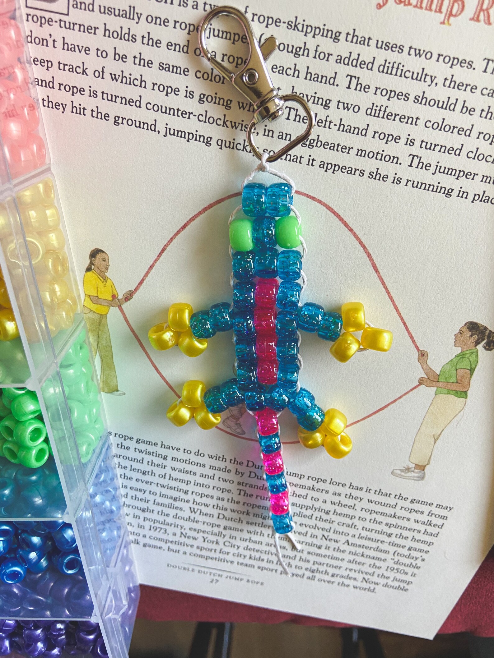 90s bead gecko retro beadpet backpack keychain 2000s nostalgia Etsy
