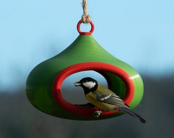 mangeoire à oiseaux déco (vert olive)