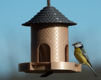 mangeoire à oiseaux design "Caselle" (beige)