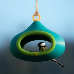 mangiatoia per uccelli decorativa (verde prato)