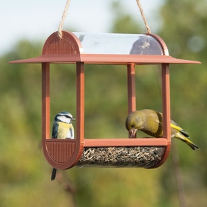 comedero para pájaros de diseño “panorámico” (cobre)