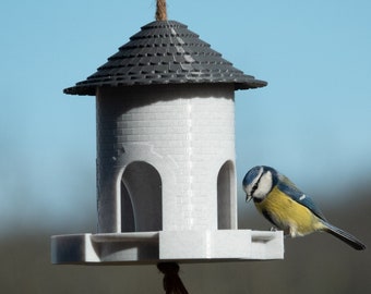 design bird feeder "Caselle" (white)