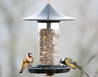 mangeoire à oiseaux déco (noir)