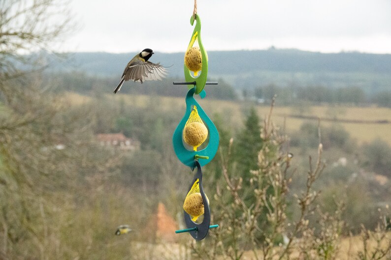 3 supports déco boules de graisse pour oiseaux image 3